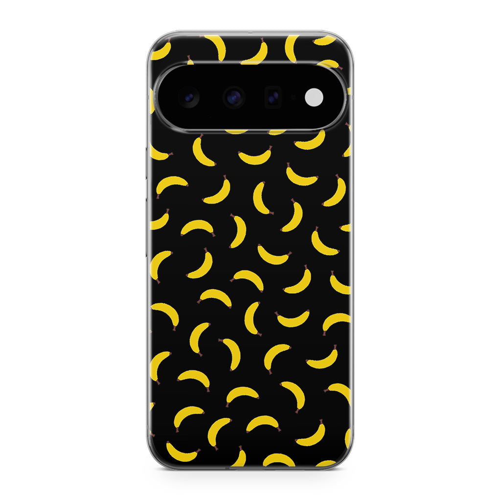 Bananas Fruit Pattern Black Google Pixel 11 Case