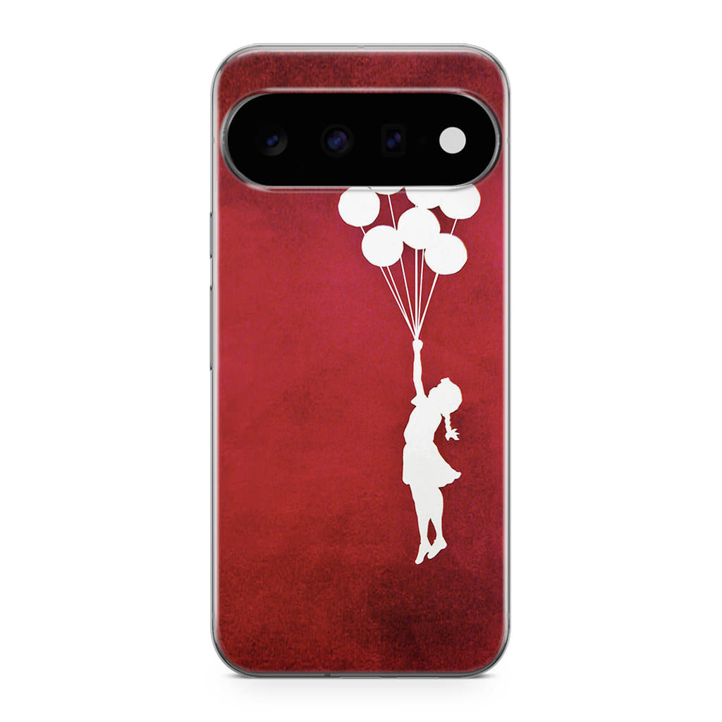 Banksy Girl With Balloons Red Google Pixel 11 Case