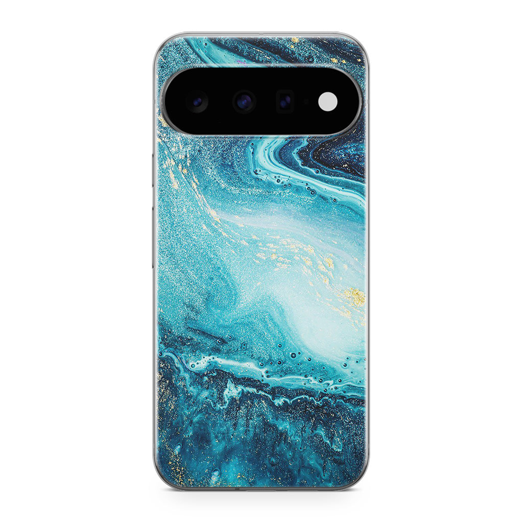 Blue Water Glitter Google Pixel 11 Case