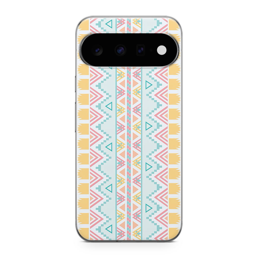 Peach Aztec Pattern Google Pixel 11 Case