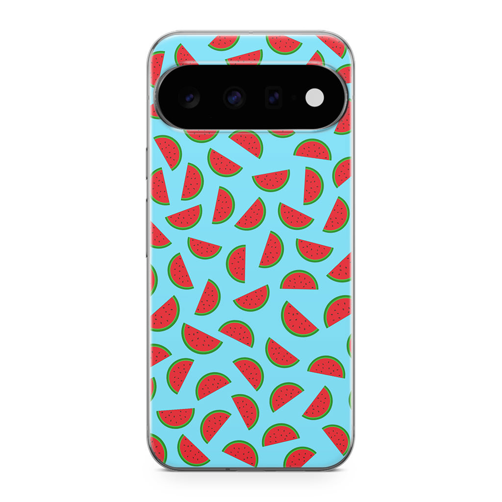 Watermelon Fruit Pattern Blue Google Pixel 11 Case