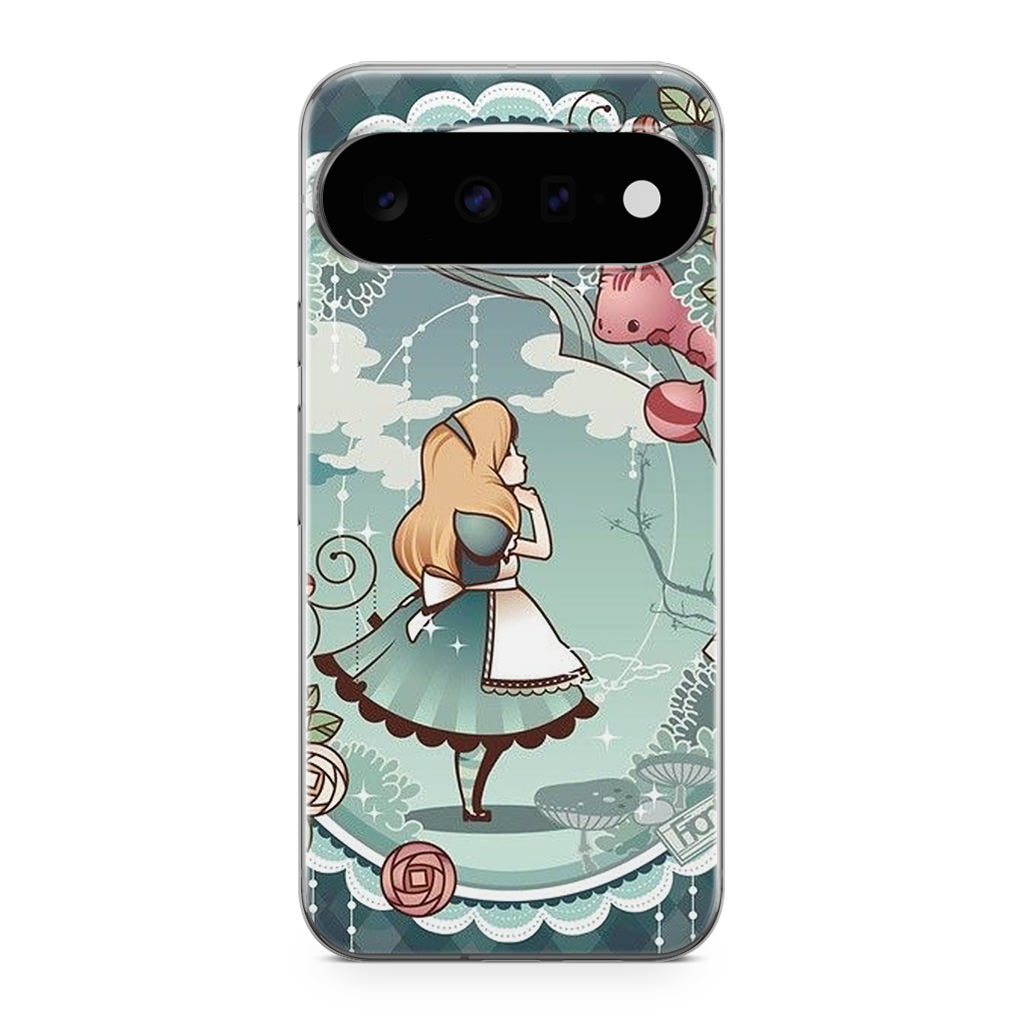Alice And Cheshire Cat Poster Google Pixel 11 Case
