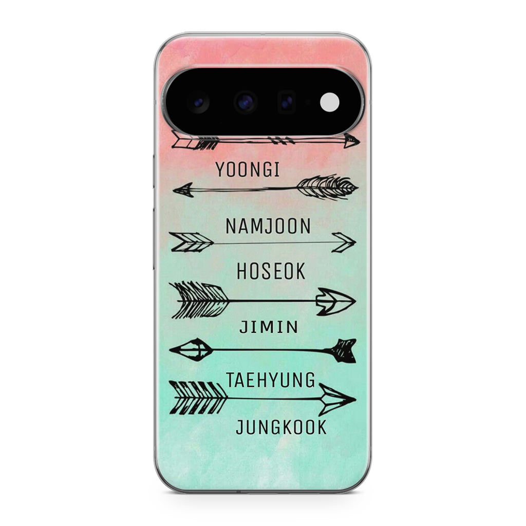 BTS Members Name Google Pixel 11 Case