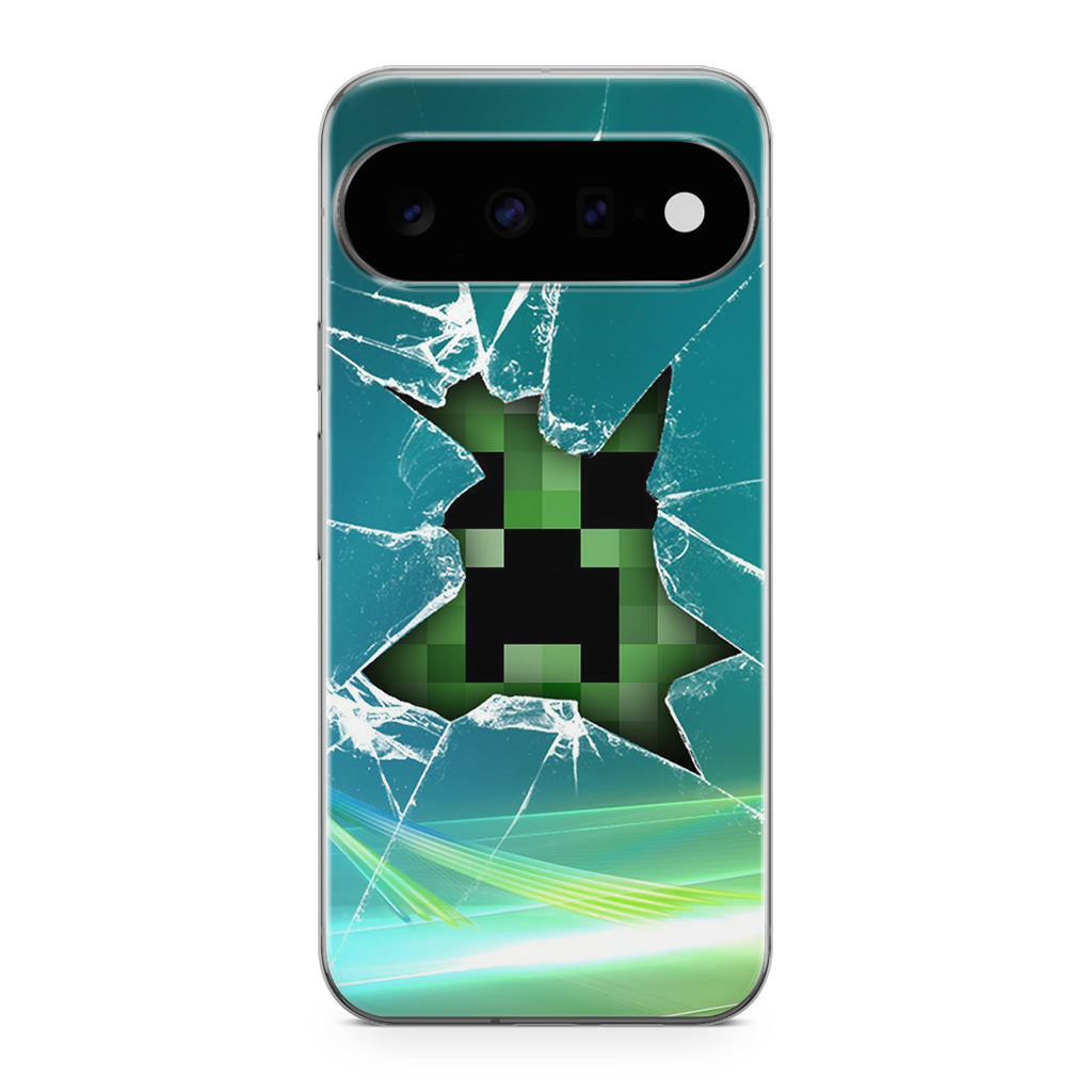 Creeper Glass Broken Green Google Pixel 11 Case