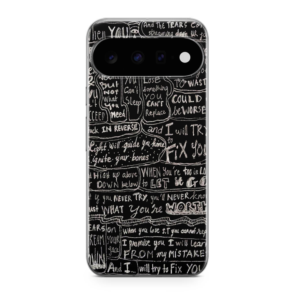 Fix You Lyrics Google Pixel 11 Case