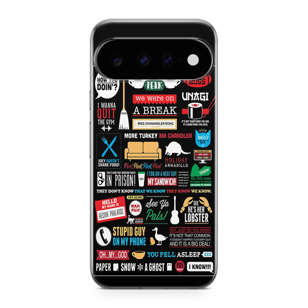 Friends TV Show Quotes Poster Google Pixel 11 Case