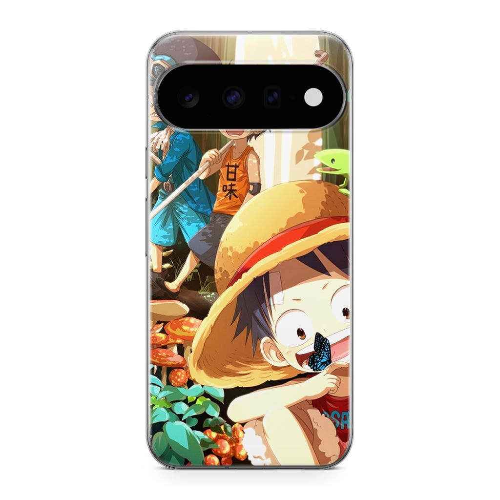 One Piece Little Sabo Ace Luffy Cute Google Pixel 11 Case