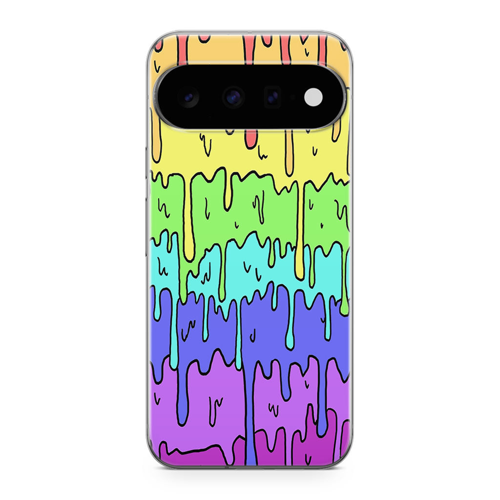 Pastel Kawaii Melting Rainbow Google Pixel 11 Case