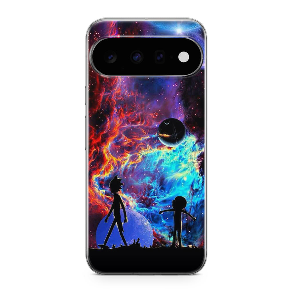 Rick And Morty Flat Galaxy Google Pixel 11 Case