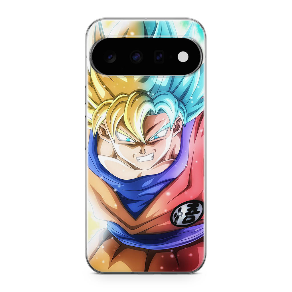 Goku SSJ 1 to SSJ Blue Google Pixel 11 Case