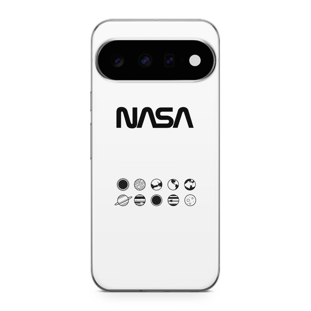 NASA Minimalist White Google Pixel 11 Case