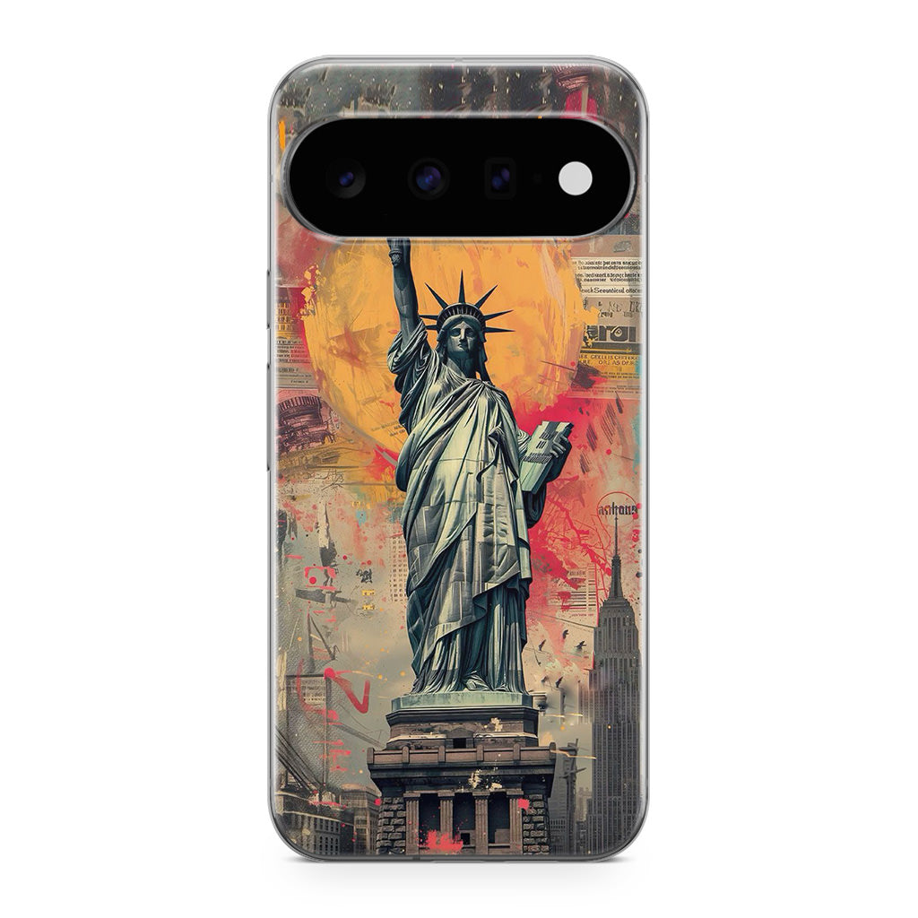 Canvas Art Statue of Liberty Google Pixel 11 Case