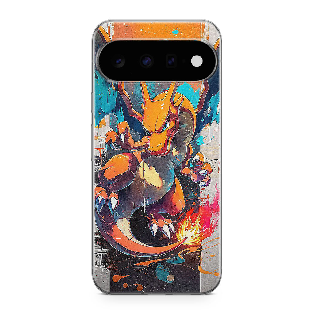 Charizard Inferno on Canvas Google Pixel 11 Case