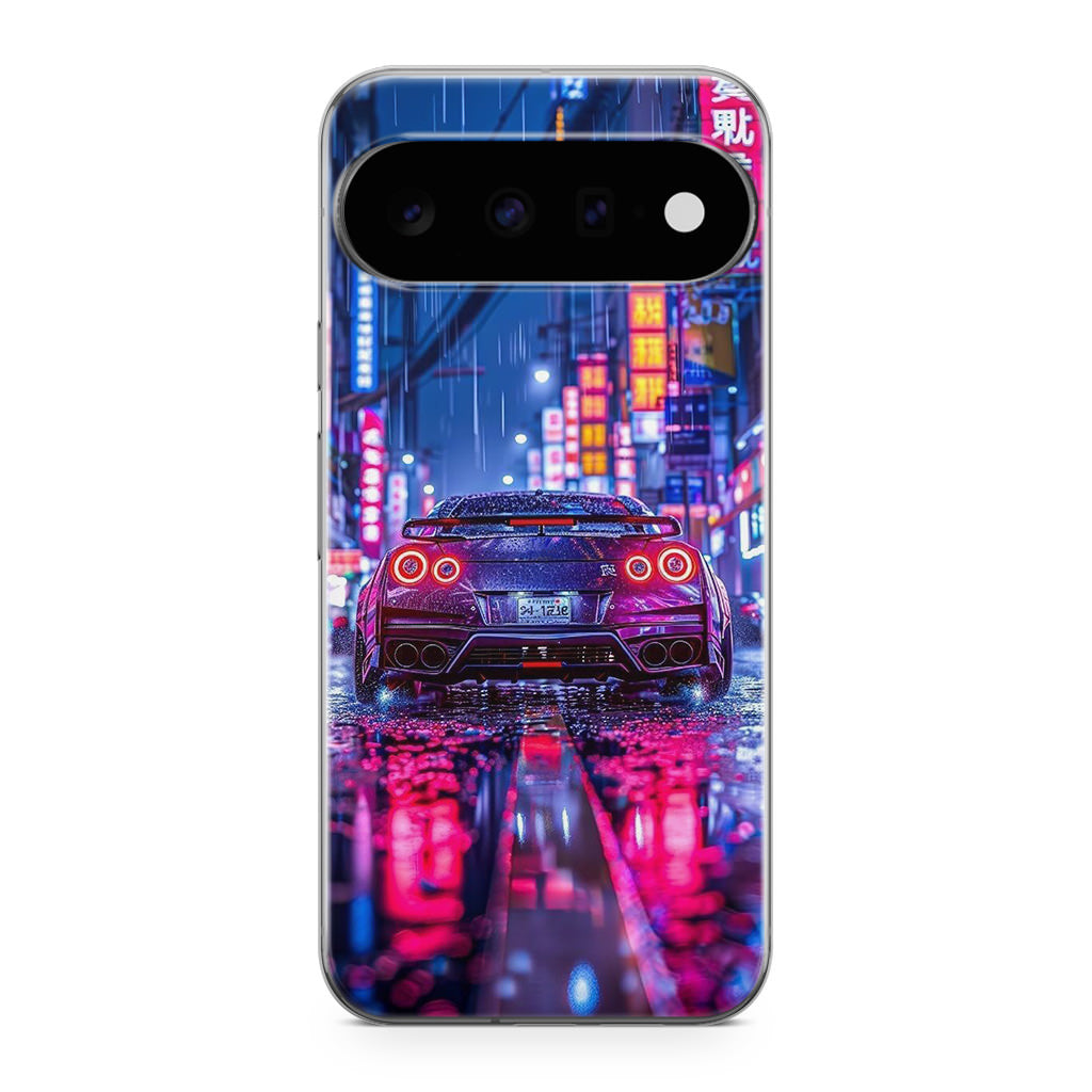 Neon Midnight Drift Tokyo Rain Google Pixel 11 Case