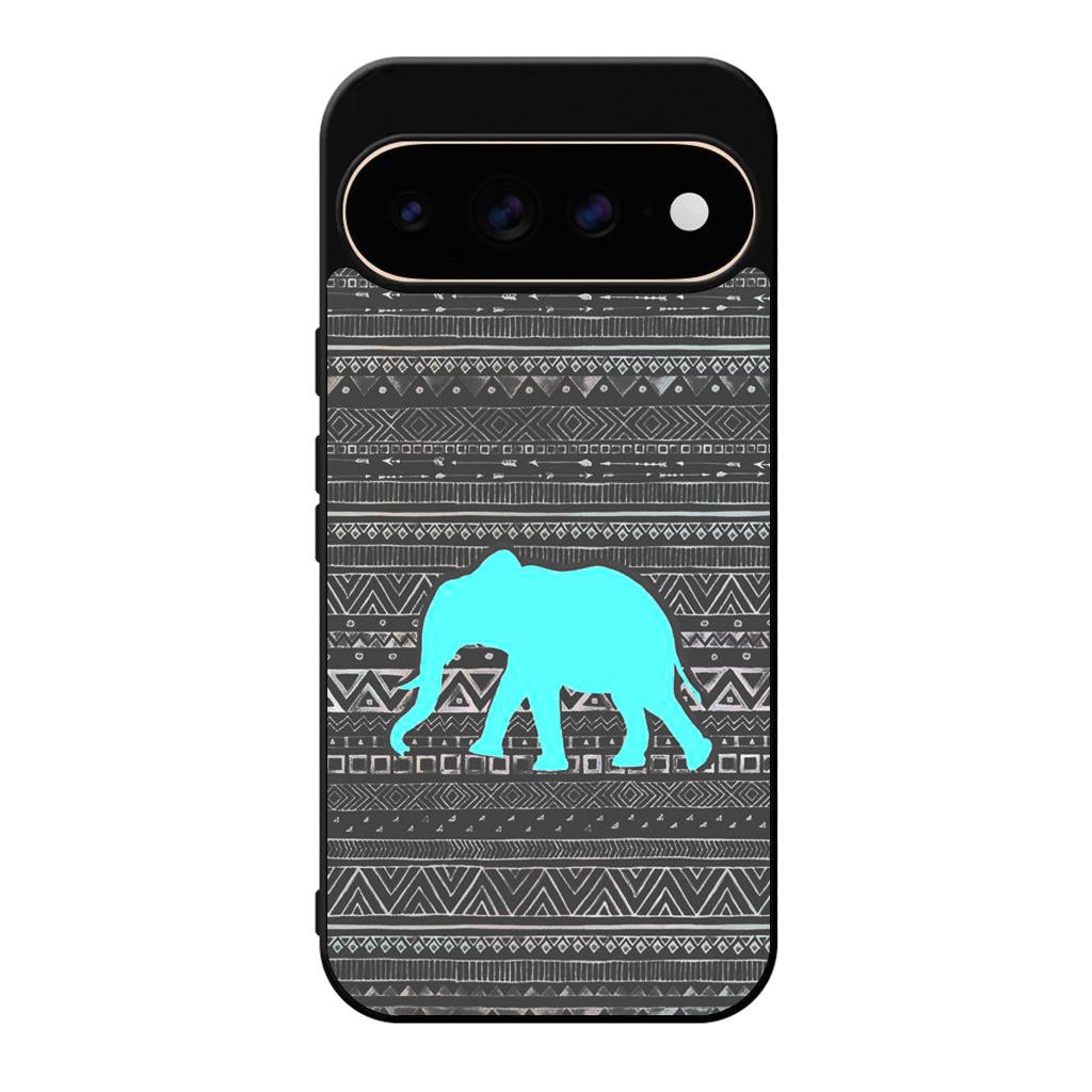 Aztec Elephant Turquoise Google Pixel 11 Pro / Pixel 11 Pro XL Case