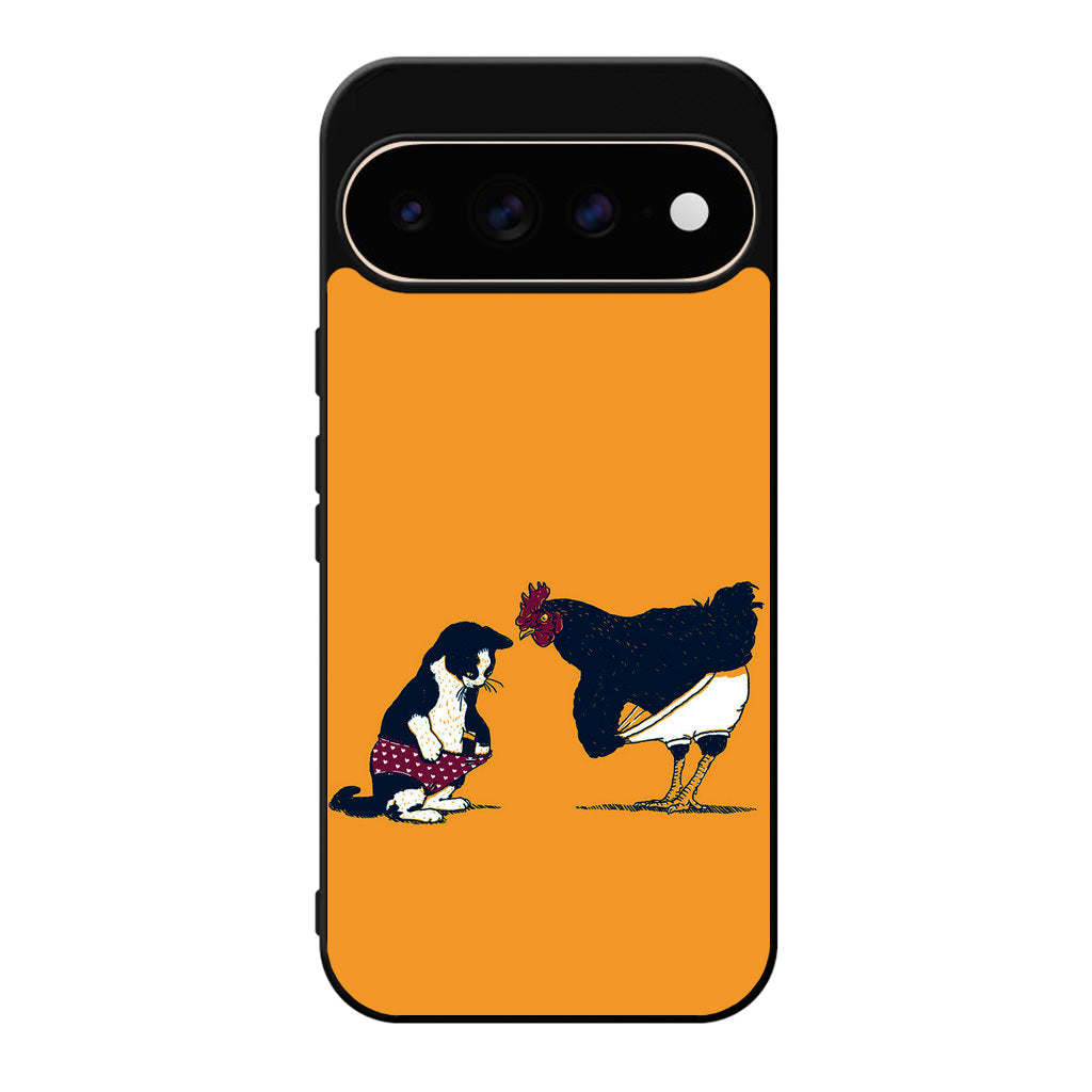 Cat Chicken Yellow Underwear Cute Google Pixel 11 Pro / Pixel 11 Pro XL Case