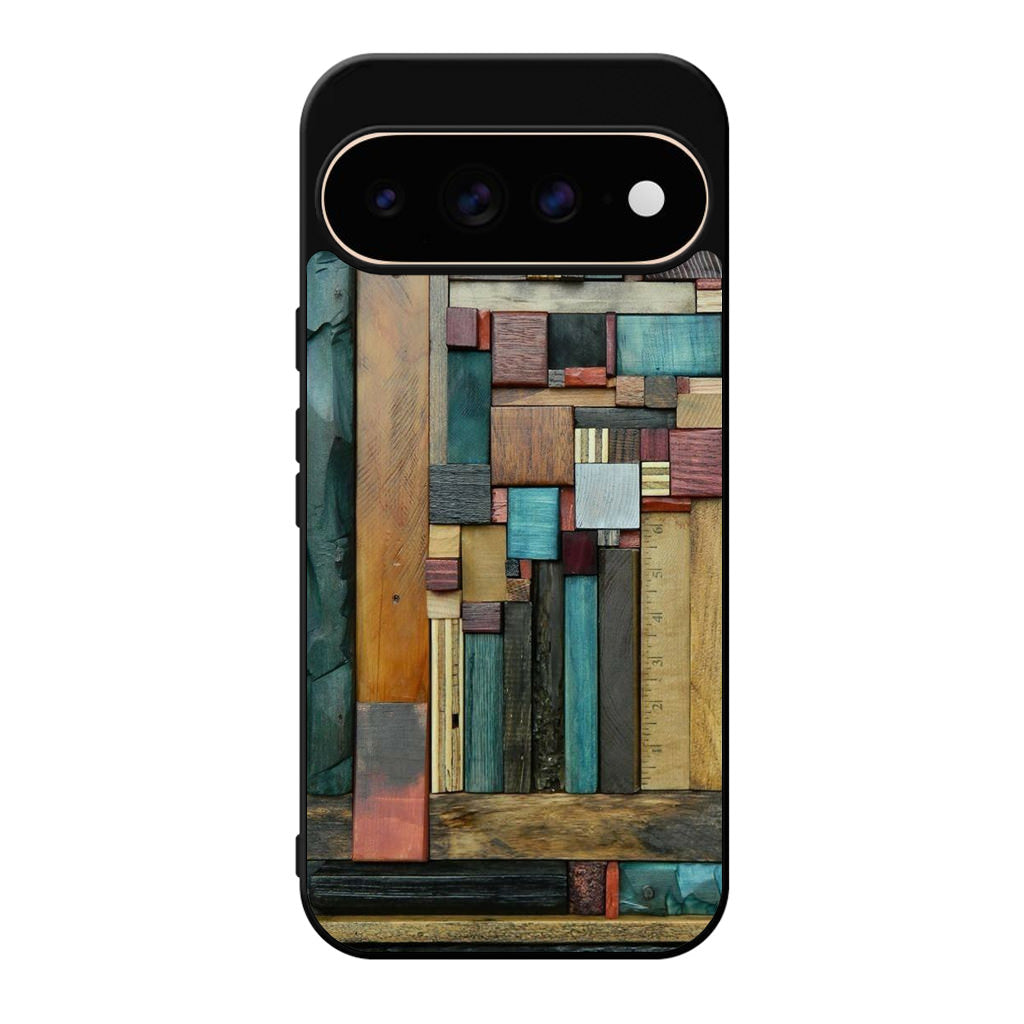 Painted Abstract Wood Sculptures Google Pixel 11 Pro / Pixel 11 Pro XL Case