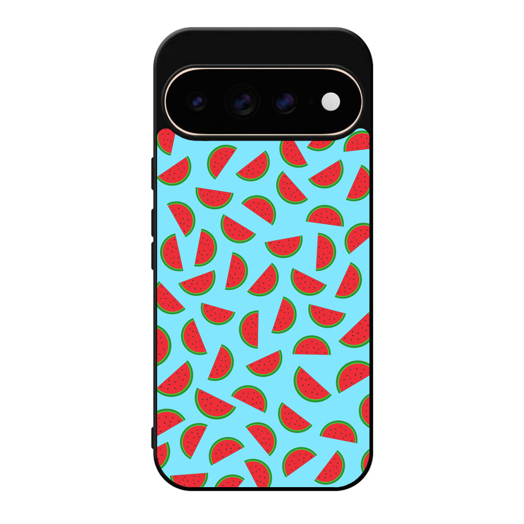 Watermelon Fruit Pattern Blue Google Pixel 11 Pro / Pixel 11 Pro XL Case