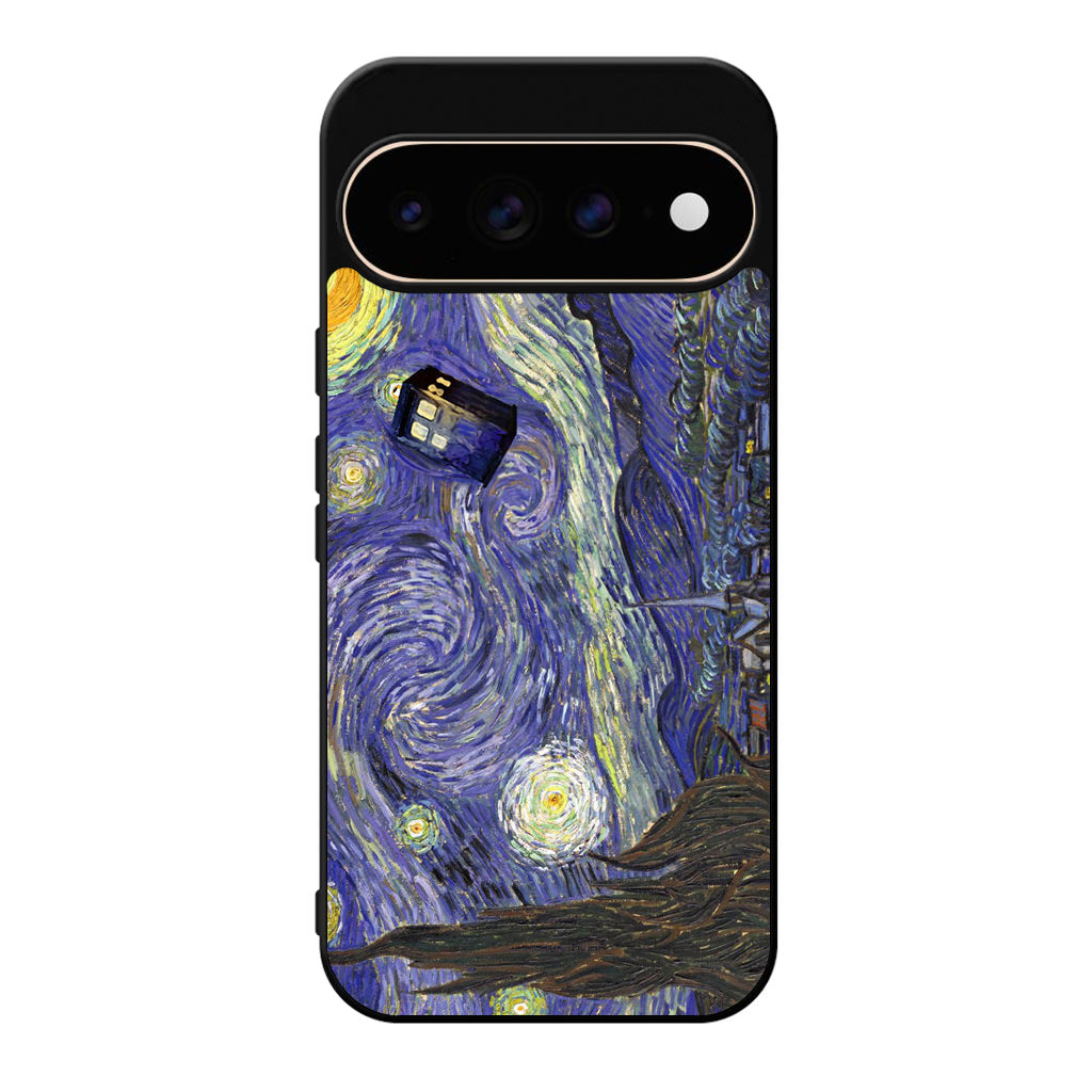 Dr Who Tardis In Van Gogh Starry Night Google Pixel 11 Pro / Pixel 11 Pro XL Case