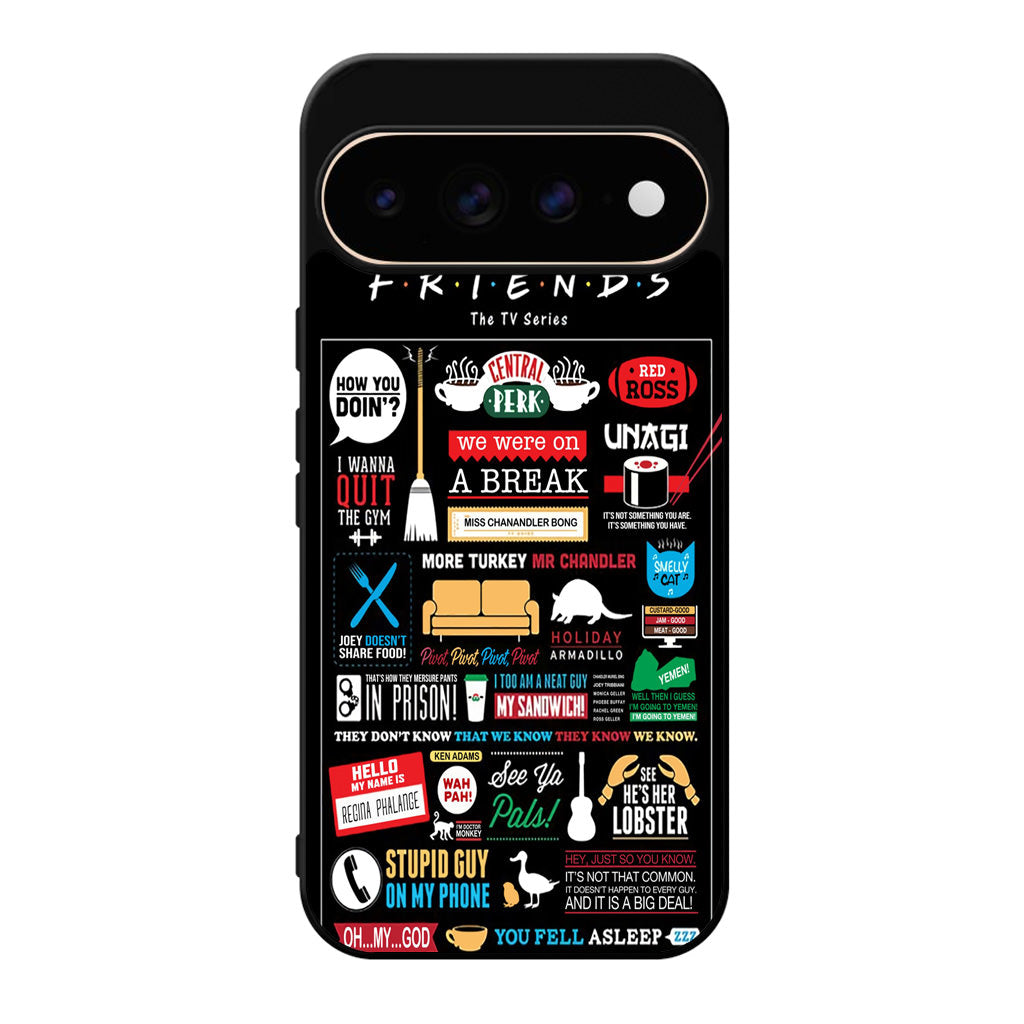Friends TV Show Quotes Poster Google Pixel 11 Pro / Pixel 11 Pro XL Case
