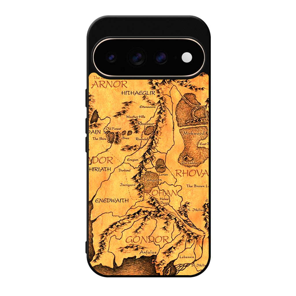 Middle Earth Map Hobbit Google Pixel 11 Pro / Pixel 11 Pro XL Case