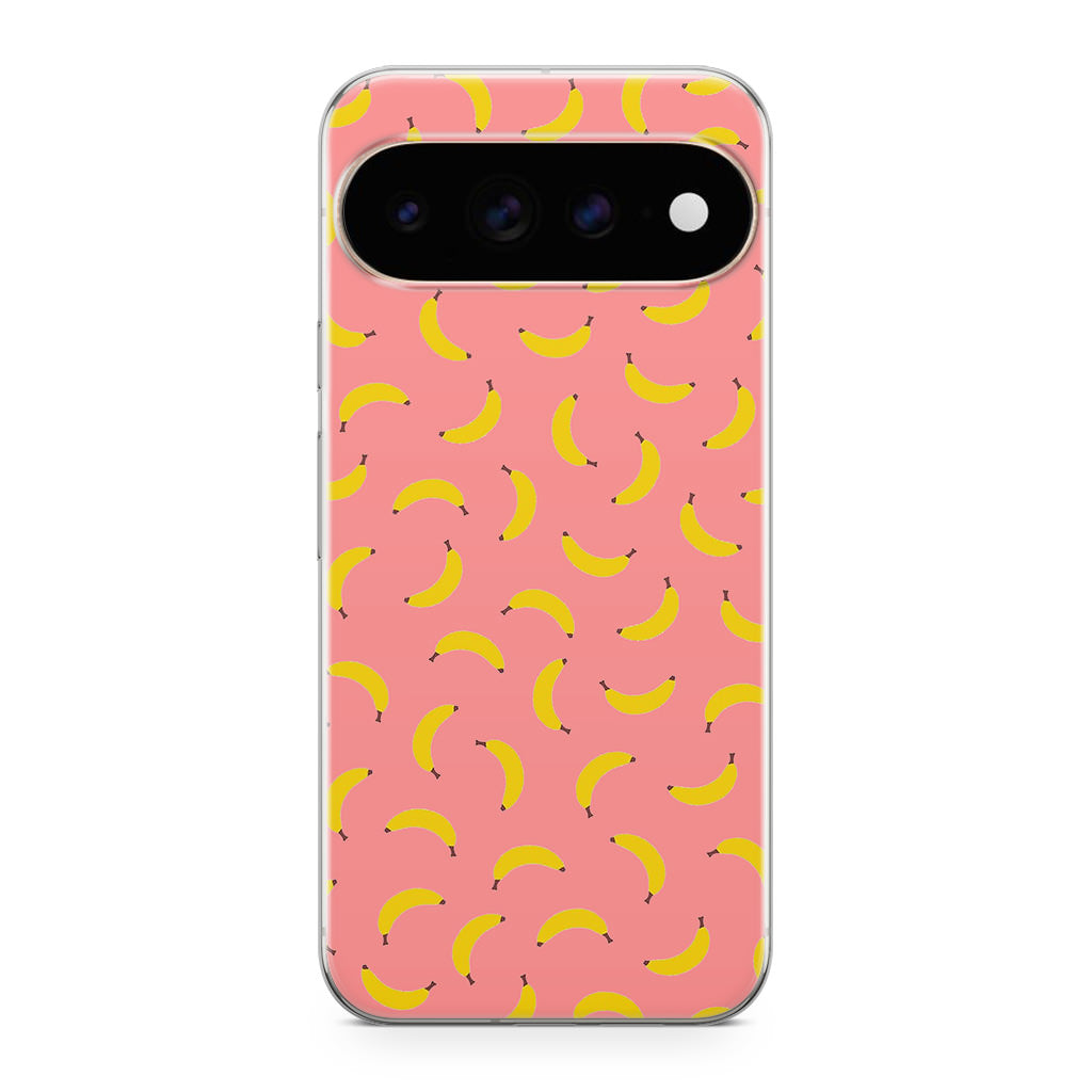 Bananas Fruit Pattern Pink Google Pixel 11 Pro / Pixel 11 Pro XL Case
