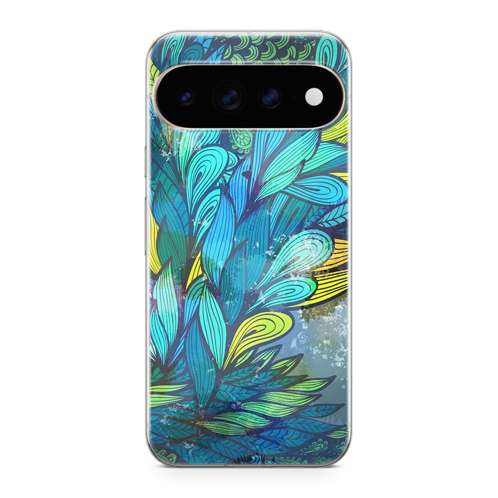 Colorful Art in Blue Google Pixel 11 Pro / Pixel 11 Pro XL Case