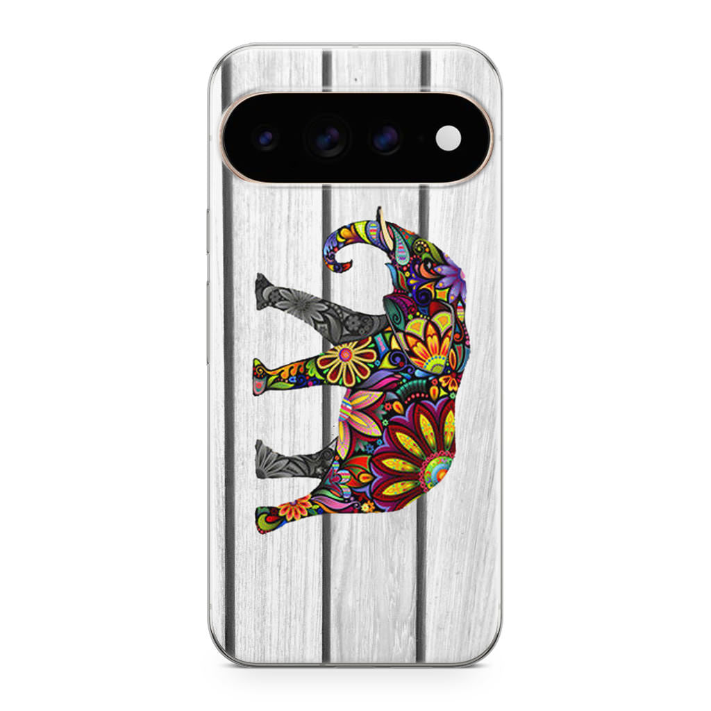 Colorful Elephant Flower Google Pixel 11 Pro / Pixel 11 Pro XL Case