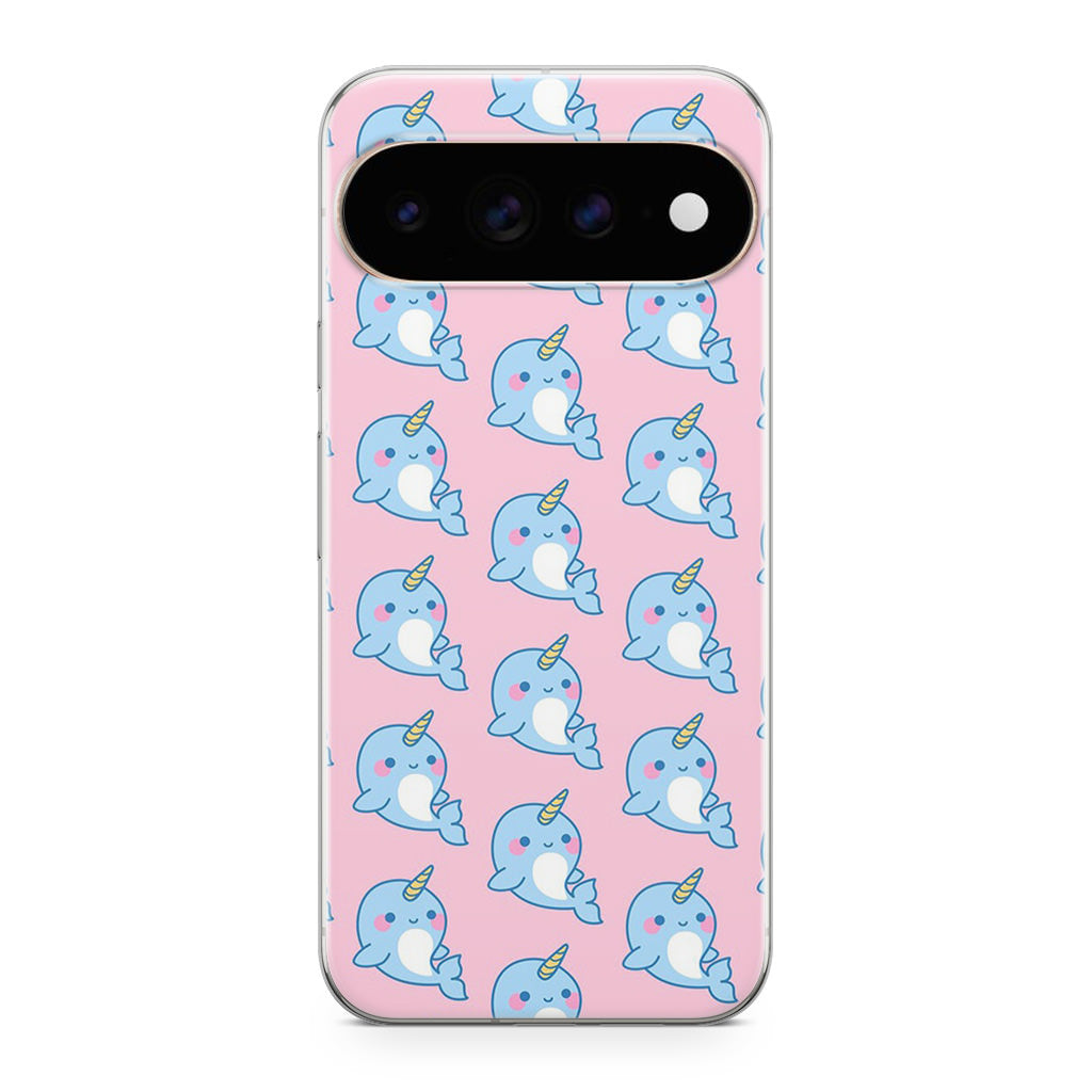 Horned Whales Pattern Google Pixel 11 Pro / Pixel 11 Pro XL Case