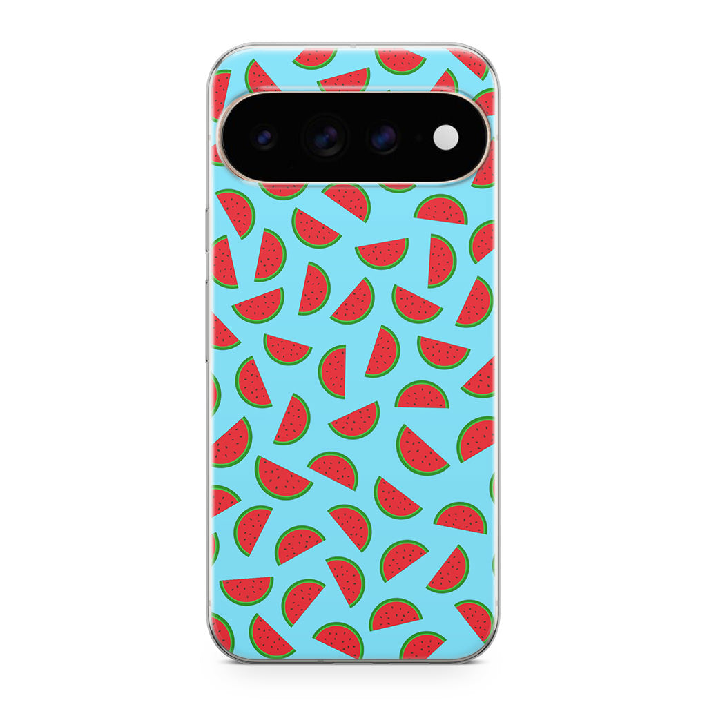 Watermelon Fruit Pattern Blue Google Pixel 11 Pro / Pixel 11 Pro XL Case
