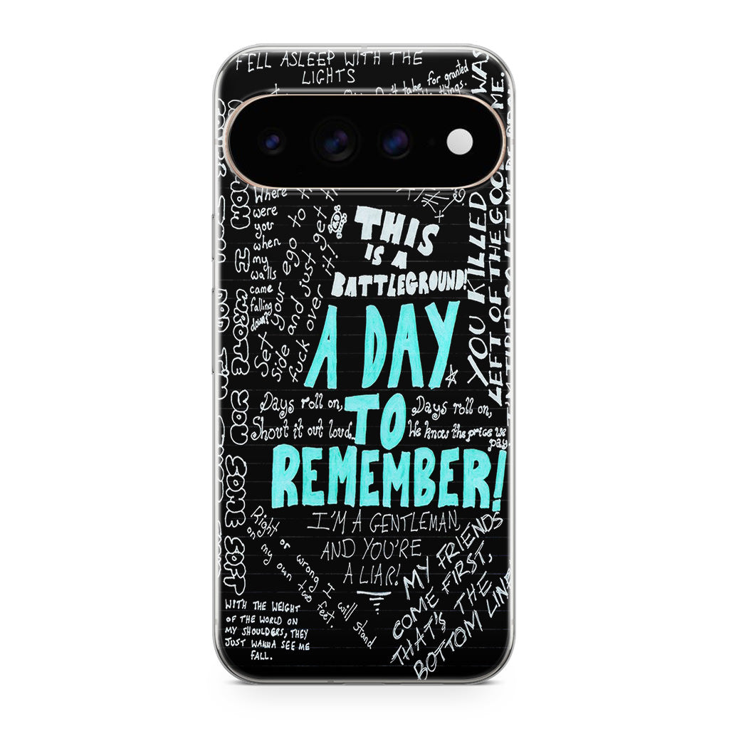 A Day To Remember Quote Google Pixel 11 Pro / Pixel 11 Pro XL Case