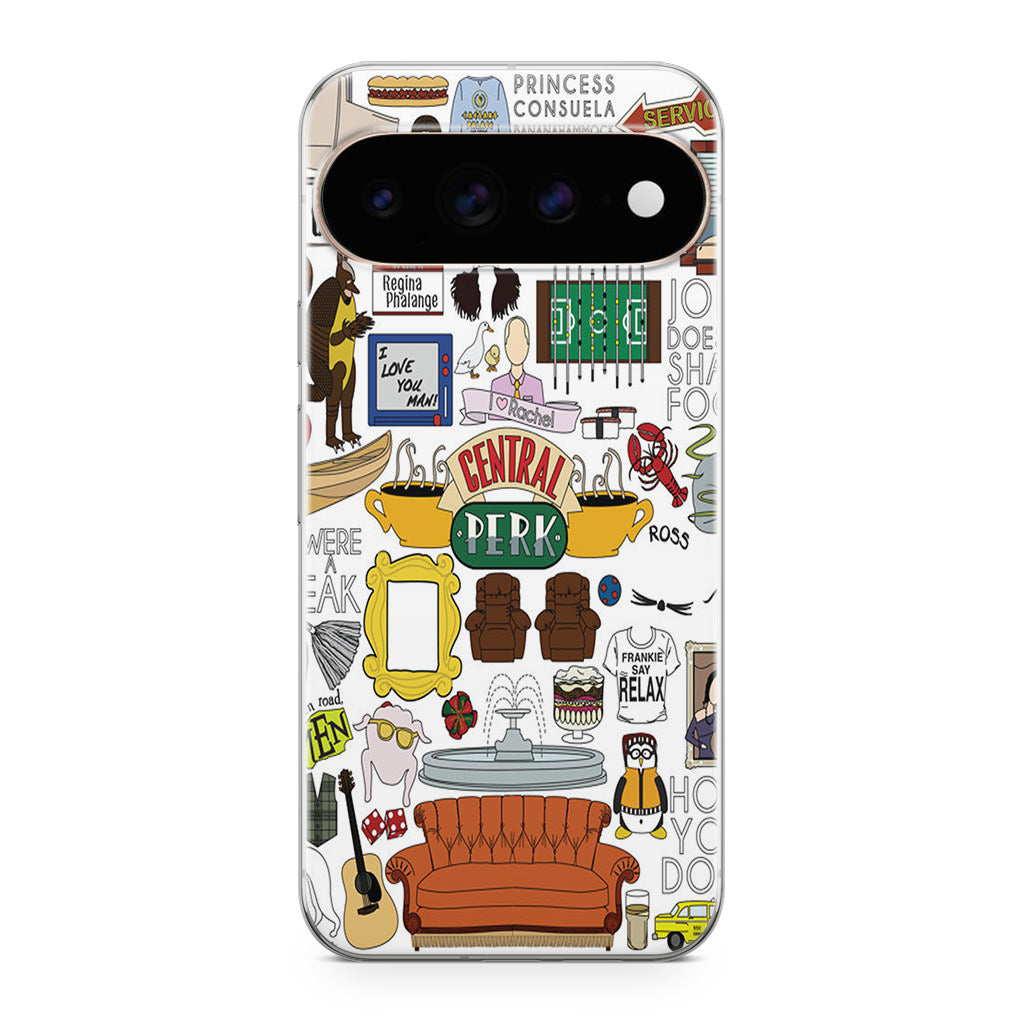 Friends TV Show Central Perk Sticker Google Pixel 11 Pro / Pixel 11 Pro XL Case
