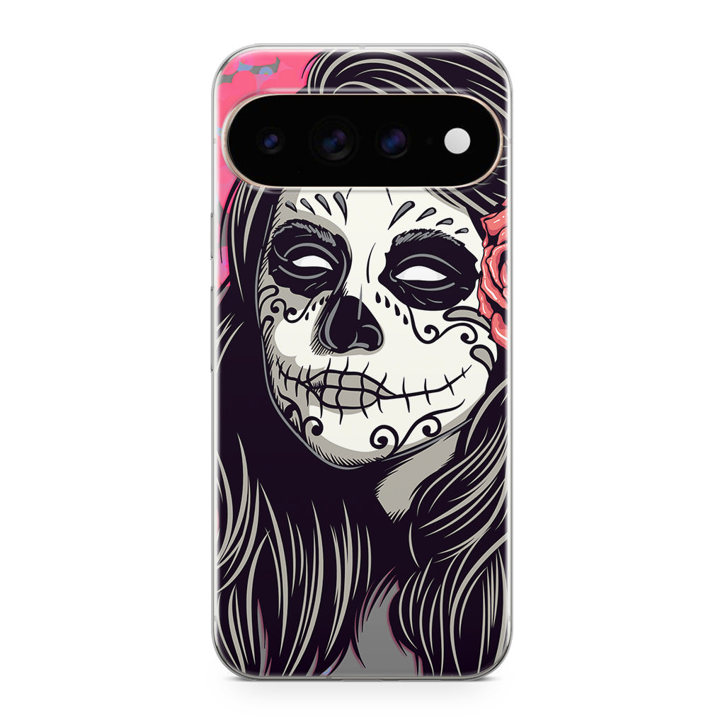 Girl Skull Flower Google Pixel 11 Pro / Pixel 11 Pro XL Case