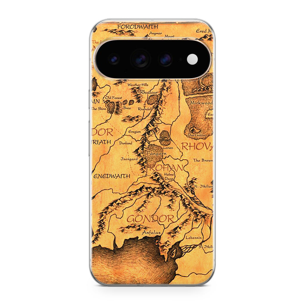 Middle Earth Map Hobbit Google Pixel 11 Pro / Pixel 11 Pro XL Case