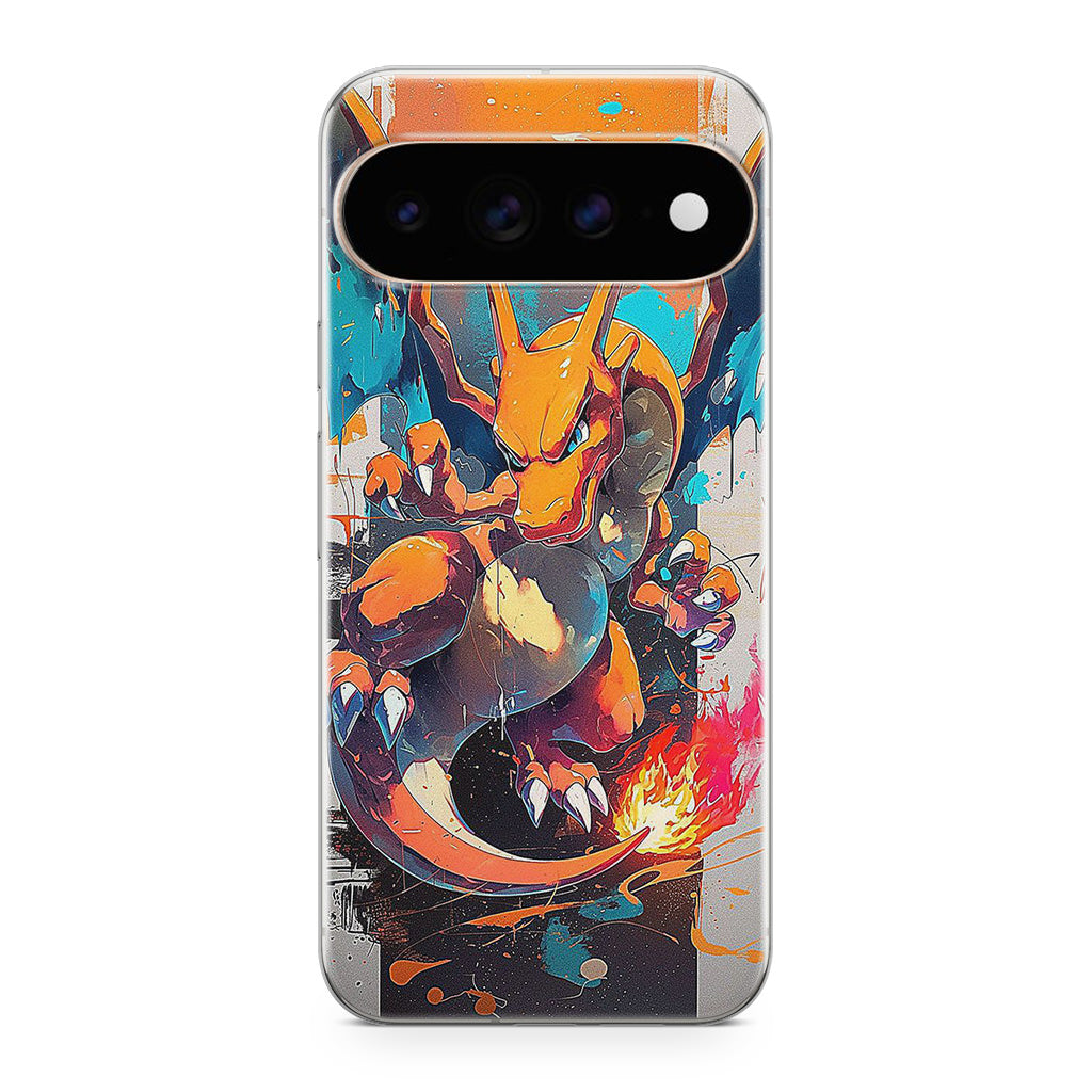 Charizard Inferno on Canvas Google Pixel 11 Pro / Pixel 11 Pro XL Case