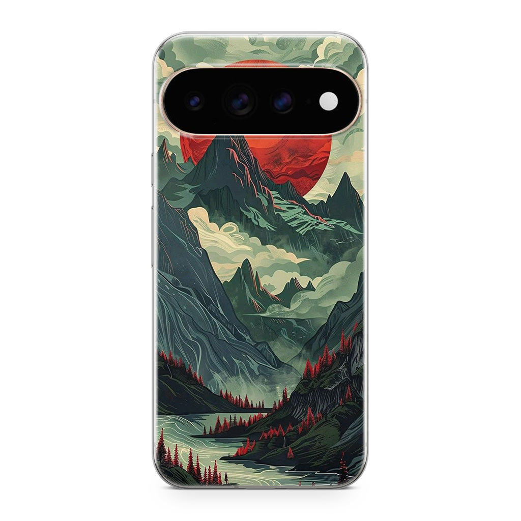 Crimson Moon Over Silent Peaks Google Pixel 11 Pro / Pixel 11 Pro XL Case