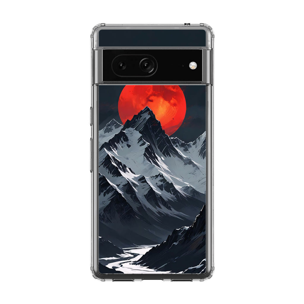 Crimson Eclipse The Mountain Google Pixel 7a Case