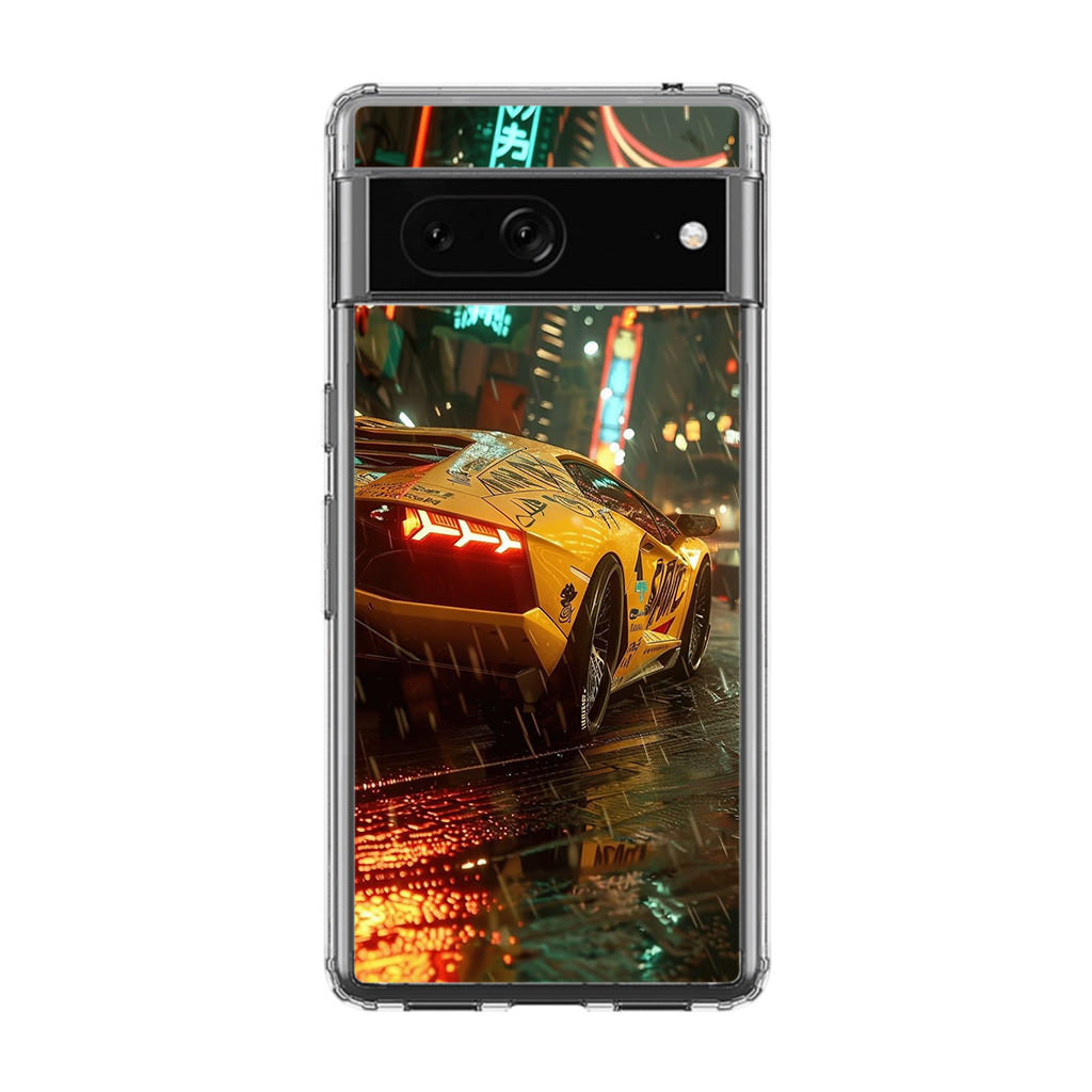 Night Drift Thunder Neon Streets Google Pixel 7 Case