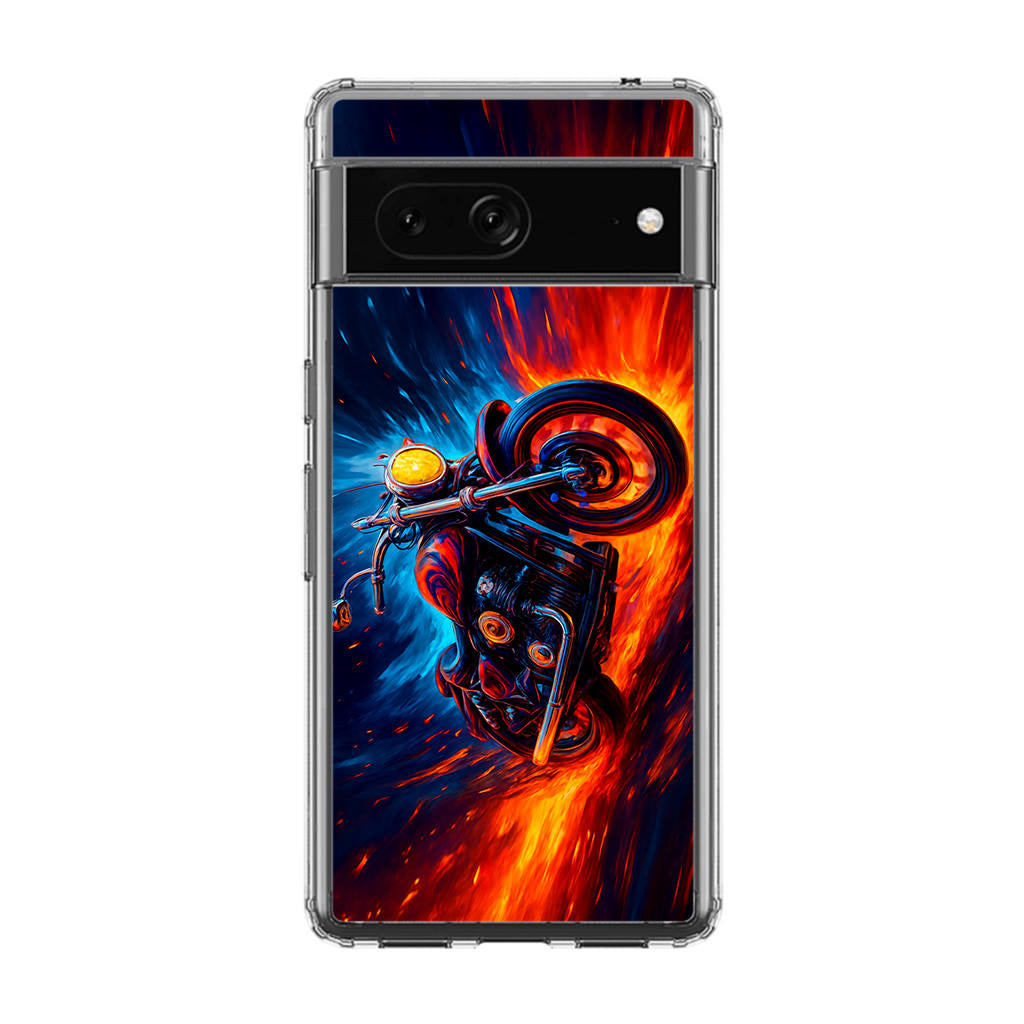 Ride Through Fire and Ice Google Pixel 7 Case