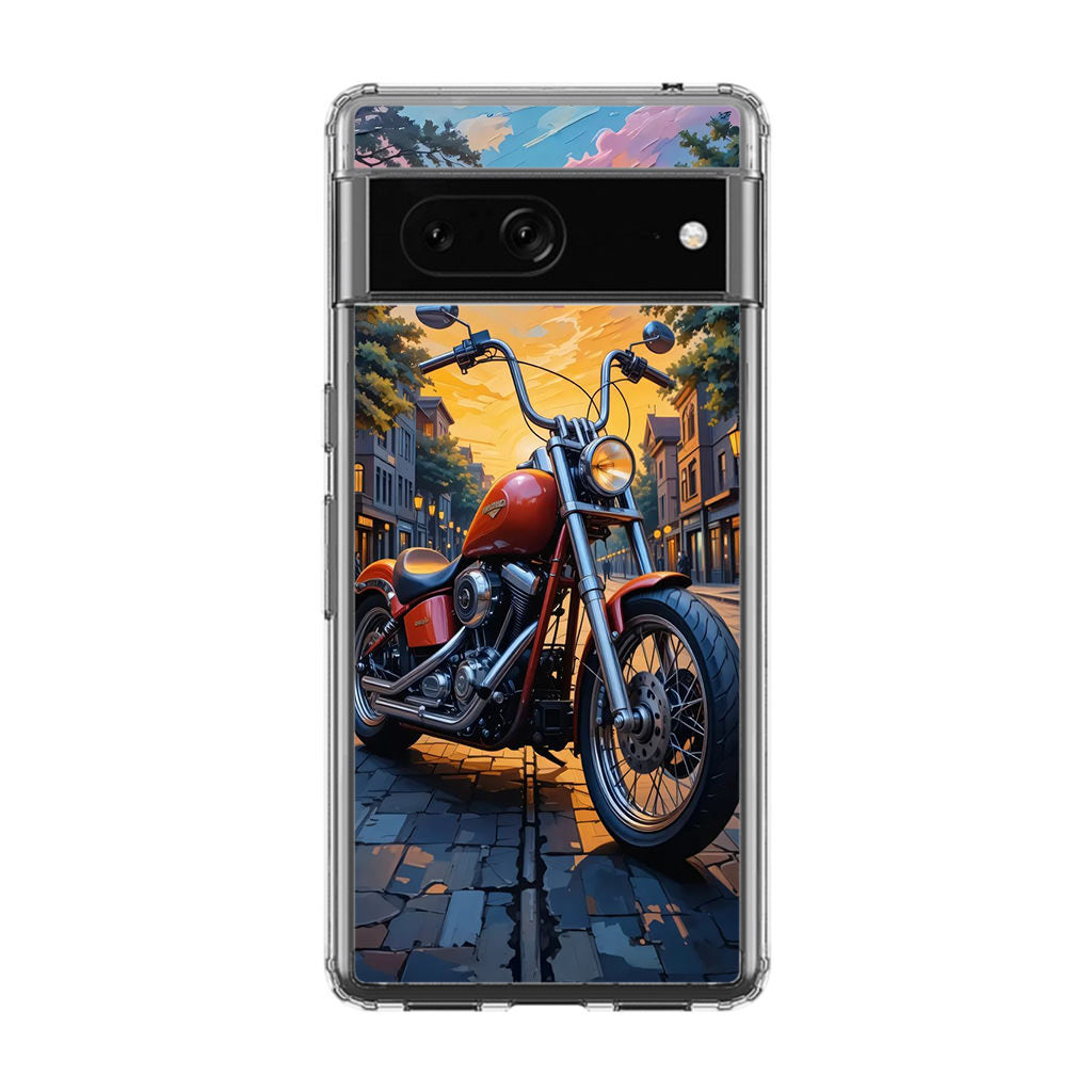 Sunset Thunder Ride Into the Glow Google Pixel 7 Case