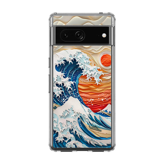 The Great Wave Off Paper Art Google Pixel 7a Case
