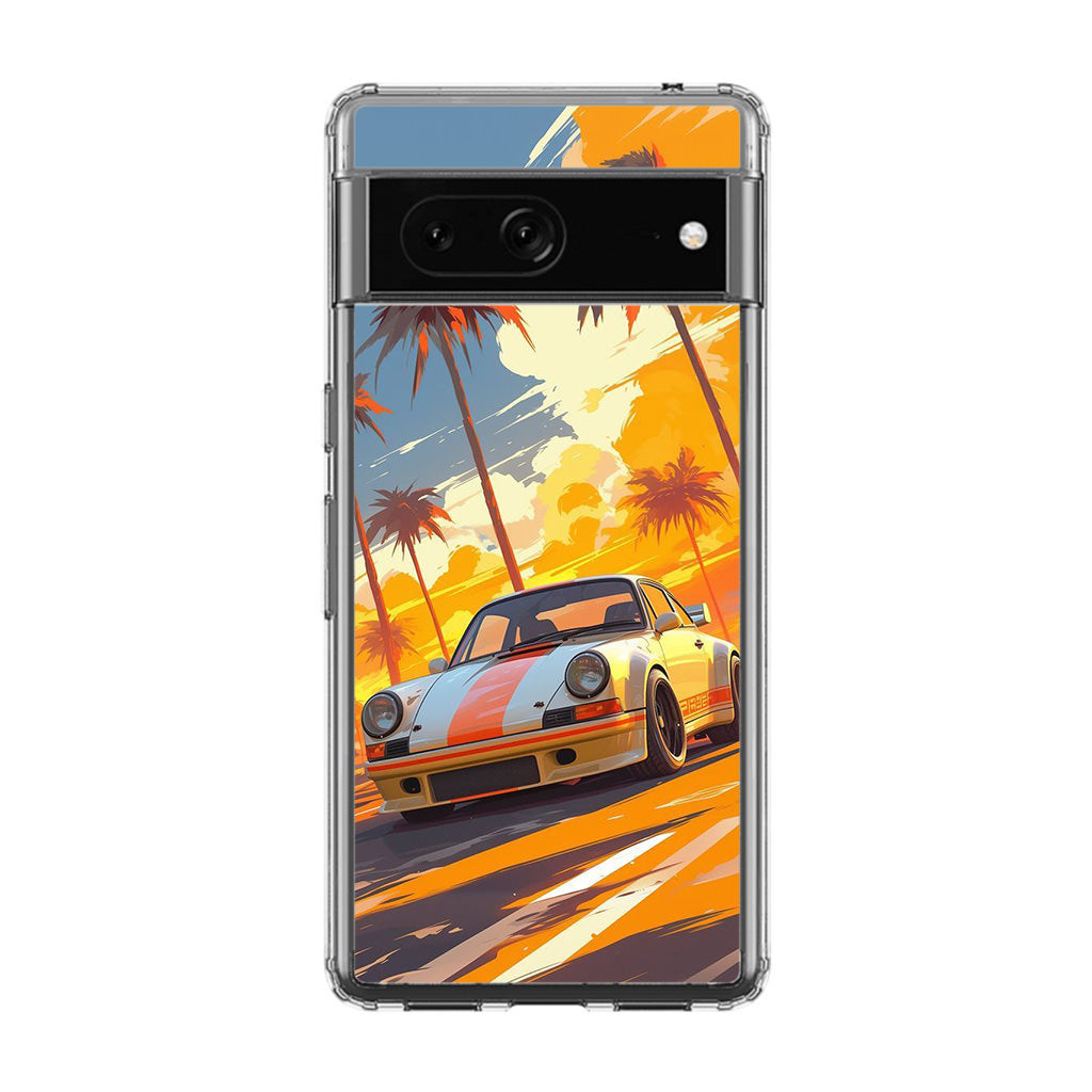 Turbo Dreams in Neon Palms Google Pixel 7a Case