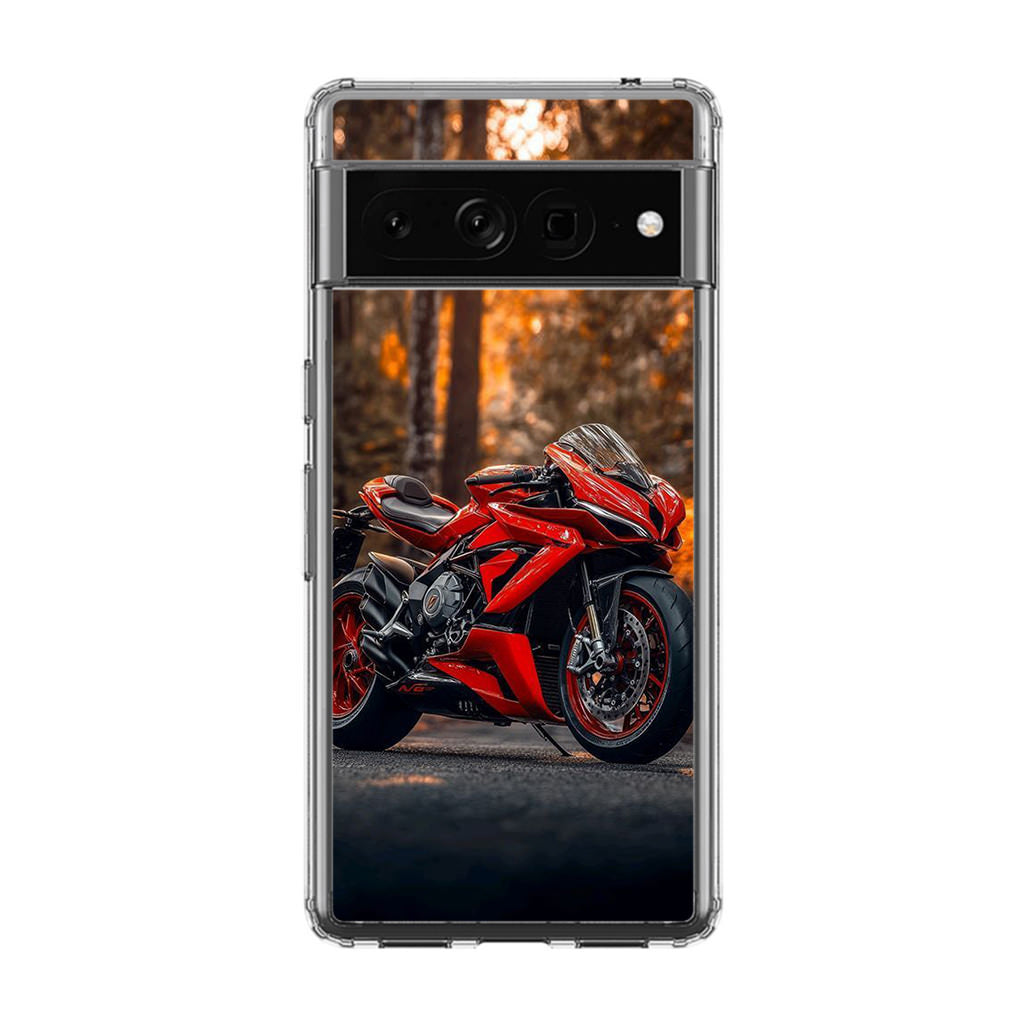 Crimson Velocity in Autumn Flame Google Pixel 7 Pro Case