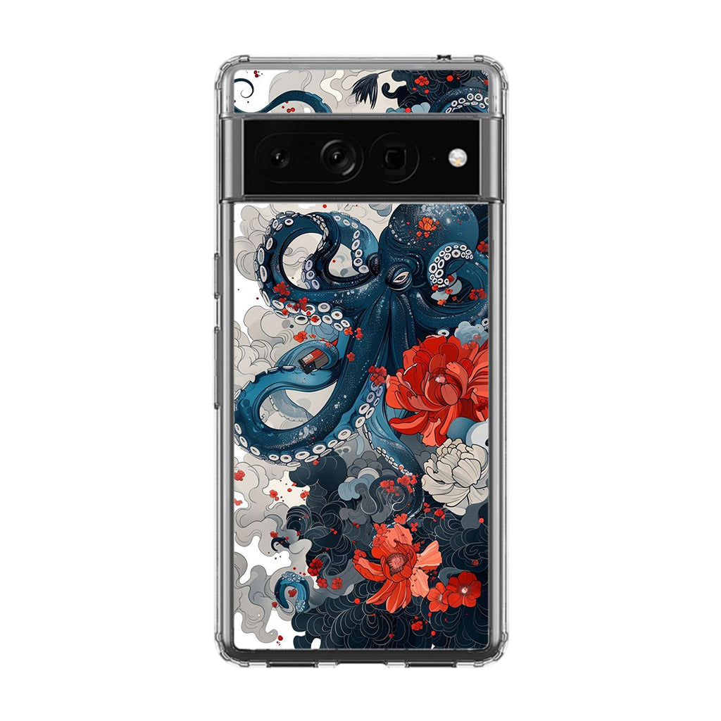 Floral Kraken Google Pixel 7 Pro Case