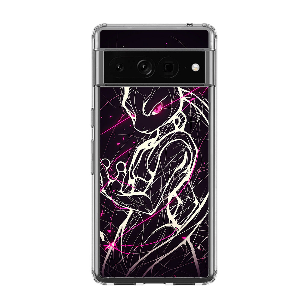Mewtwo Cosmic Energy Google Pixel 7 Pro Case