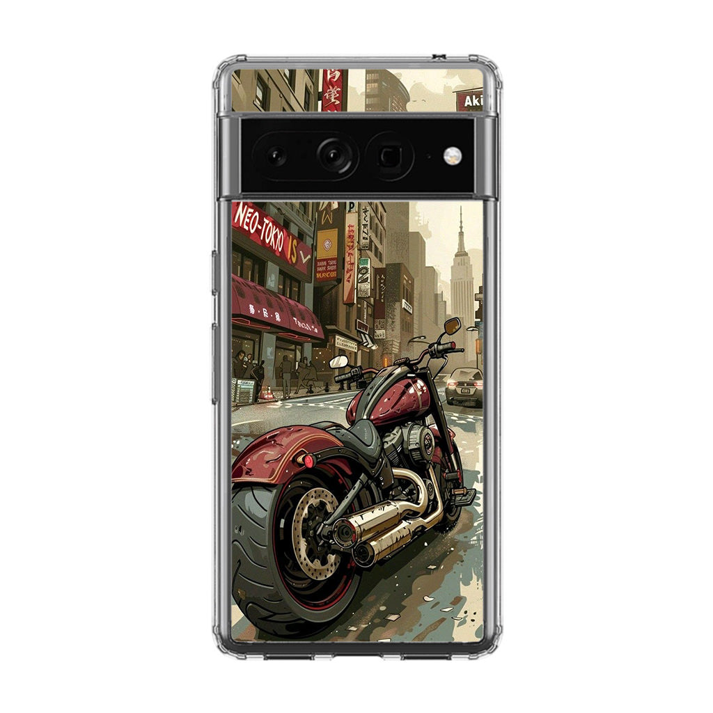 Motorcycle In Tokyo Streets Google Pixel 7 Pro Case