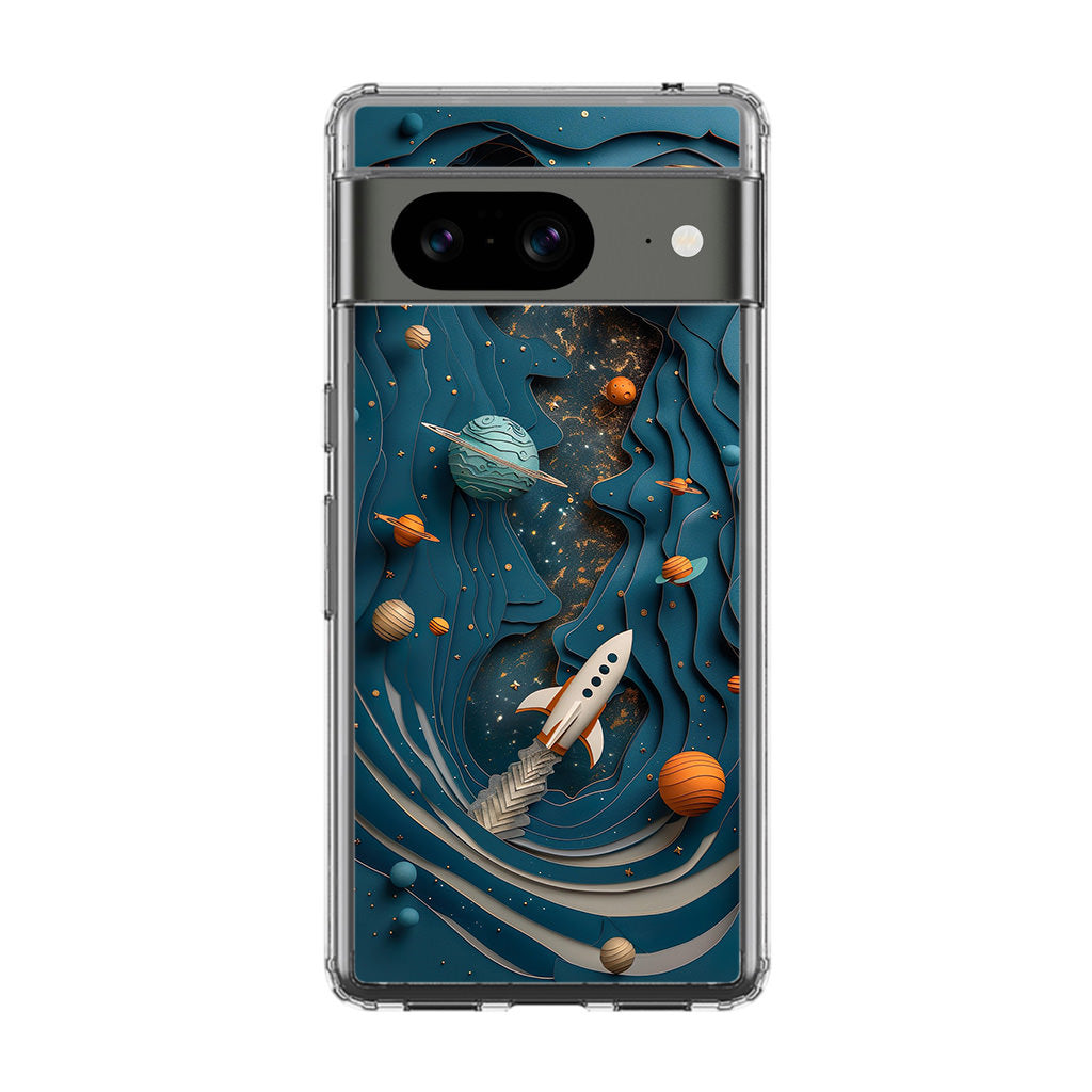 Cardboard Cosmos Google Pixel 8 Case