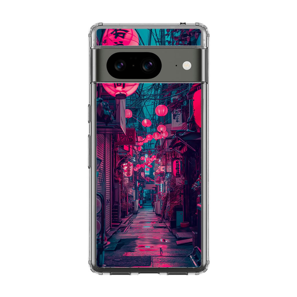 Neon Veins of the Night Market Google Pixel 8 Case