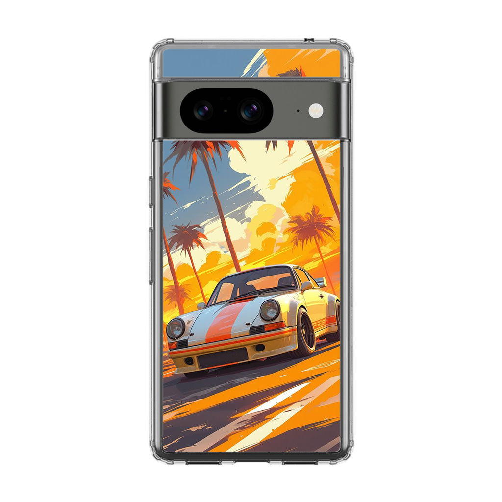 Turbo Dreams in Neon Palms Google Pixel 8 Case