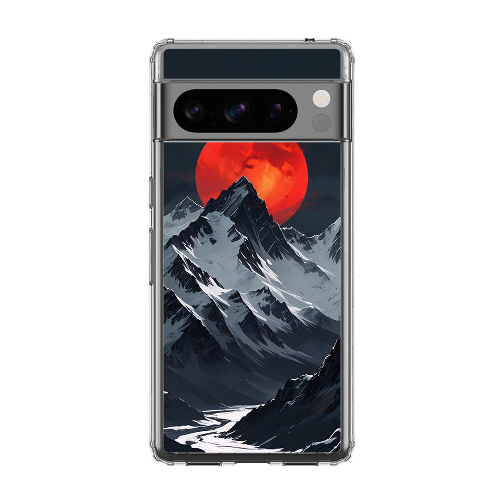 Crimson Eclipse The Mountain Google Pixel 8 Pro Case